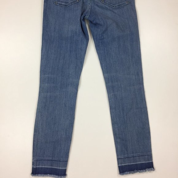 PILCRO Anthropologie STET Medium Wash Raw Hem Skinny Jeans - Picture 10 of 10
